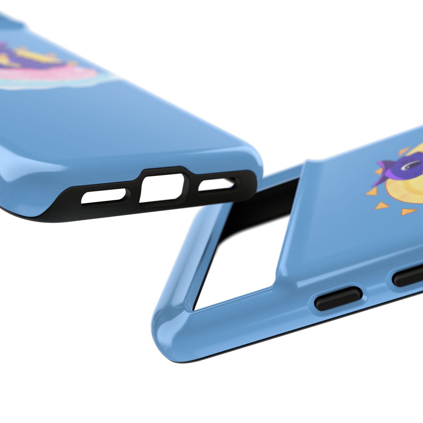 Limited Edition Carnotaurus with Archaeopteryx Sidekick Plushie Concept Art - Phone Case