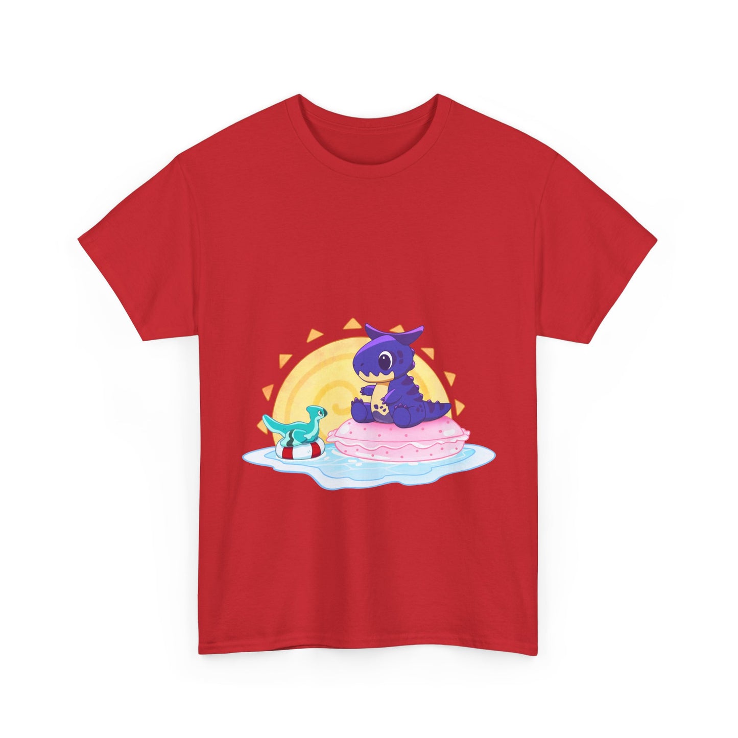 Limited Edition Carnotaurus with Archaeopteryx Sidekick Plushie Concept Art - T-Shirt (AUS EDITION)