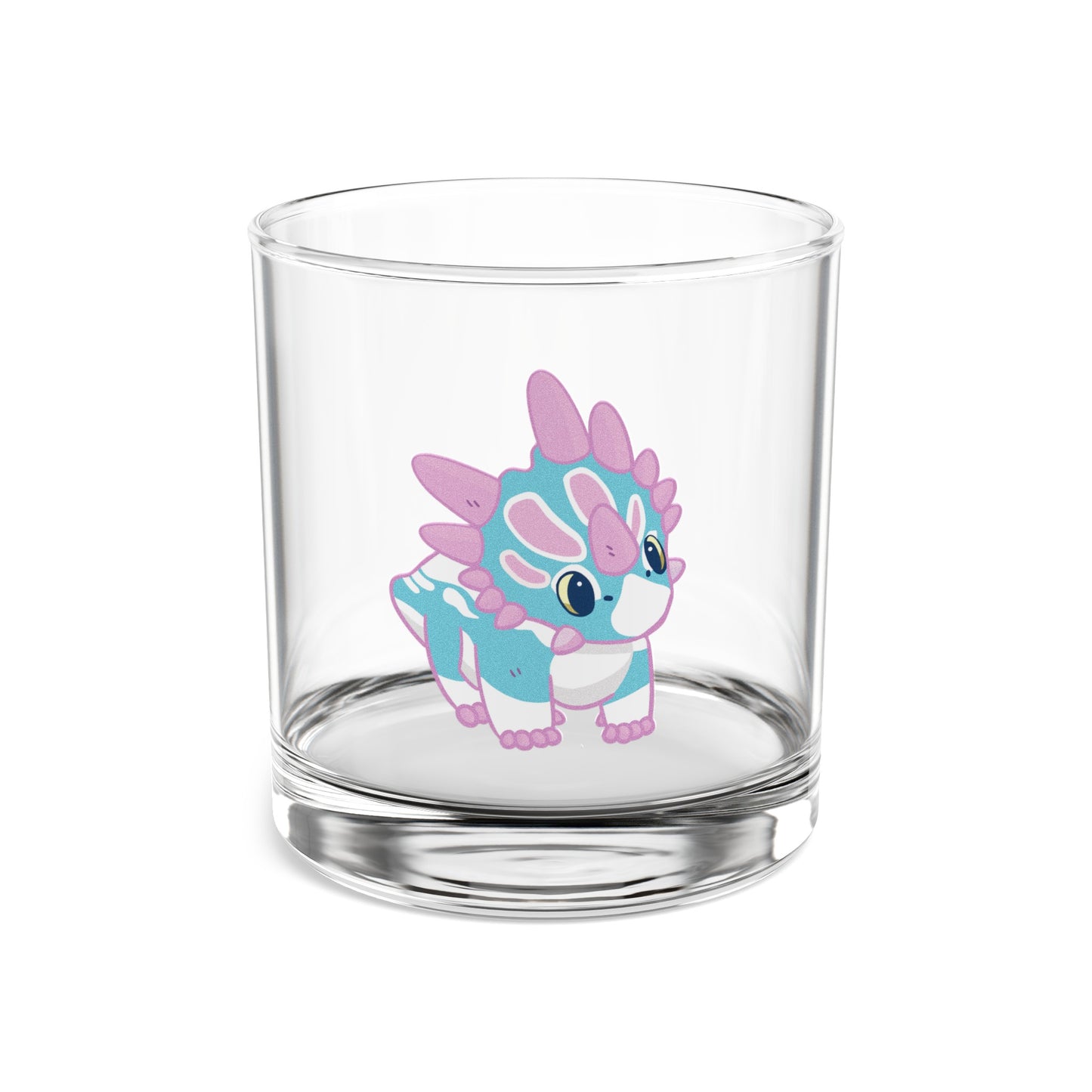 Retro Collectible Glass - Trans Pride Styracosaurus