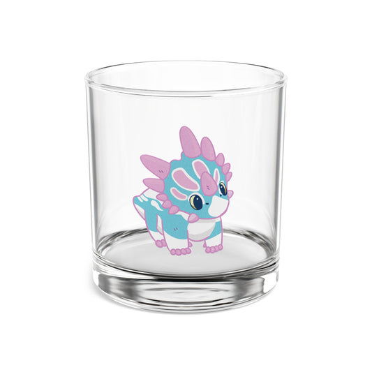 Retro Collectible Glass - Trans Pride Styracosaurus