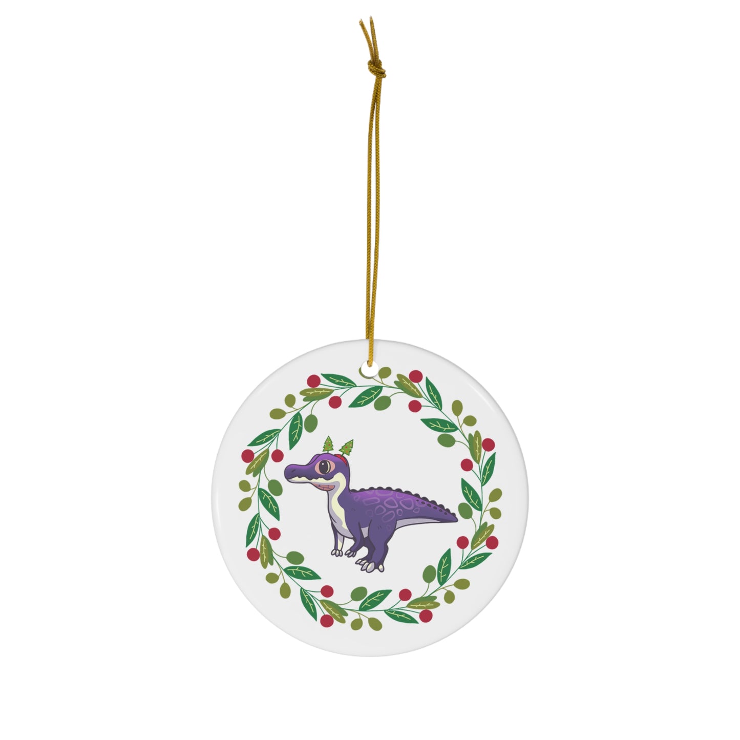 Holiday Baryonyx - Ceramic Ornament