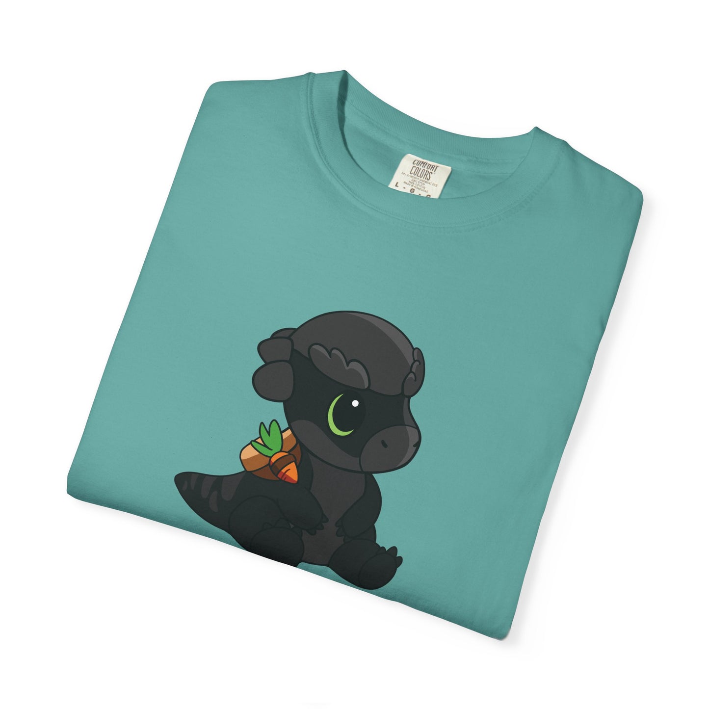 Limited Edition Bonk the Melanistic Pachycephalosaurus Plushie Art - T-Shirt