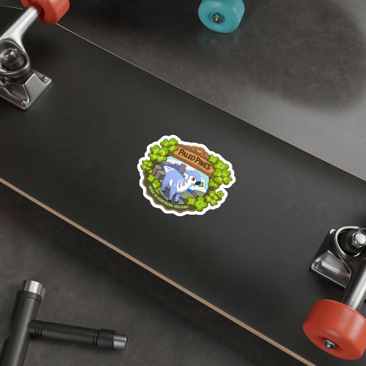 Paleo Pines Made in Northern Ireland Sticker - Die-Cut Stickers