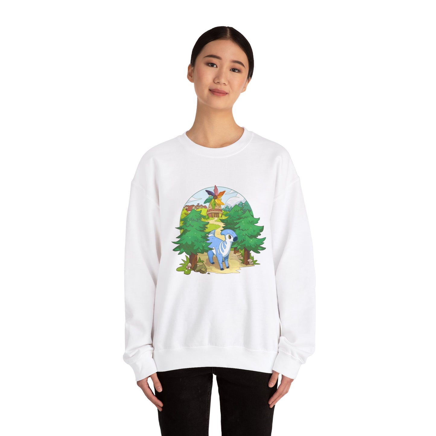 Walk by the Windmill - Unisex Heavy Blend™ Crewneck Sweatshirt