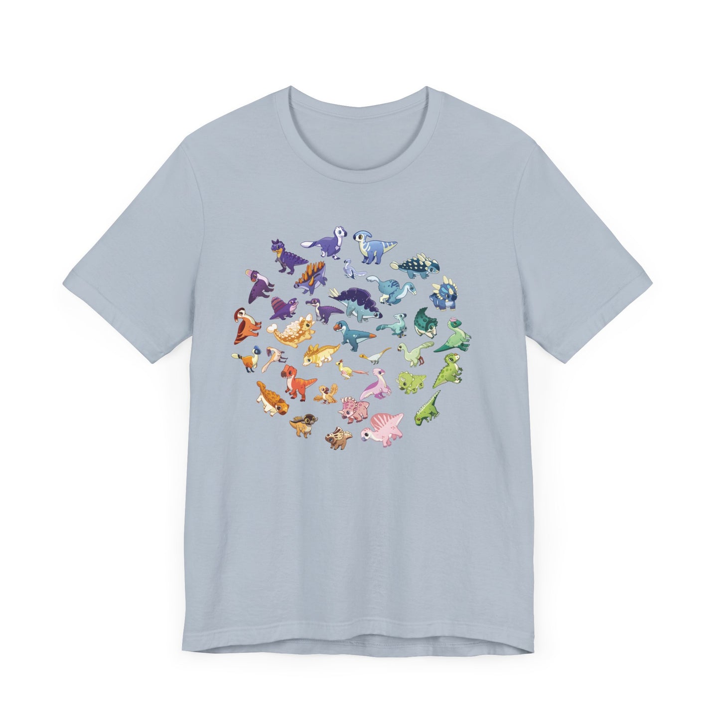 Rainbow of Dinos - Unisex Jersey Short Sleeve T-Shirt