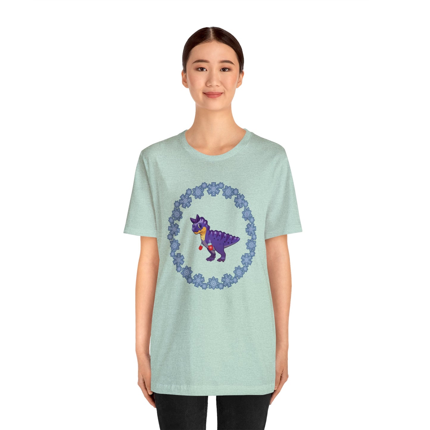 Snowflake Carnotaurus - Unisex Jersey Short Sleeve Tee