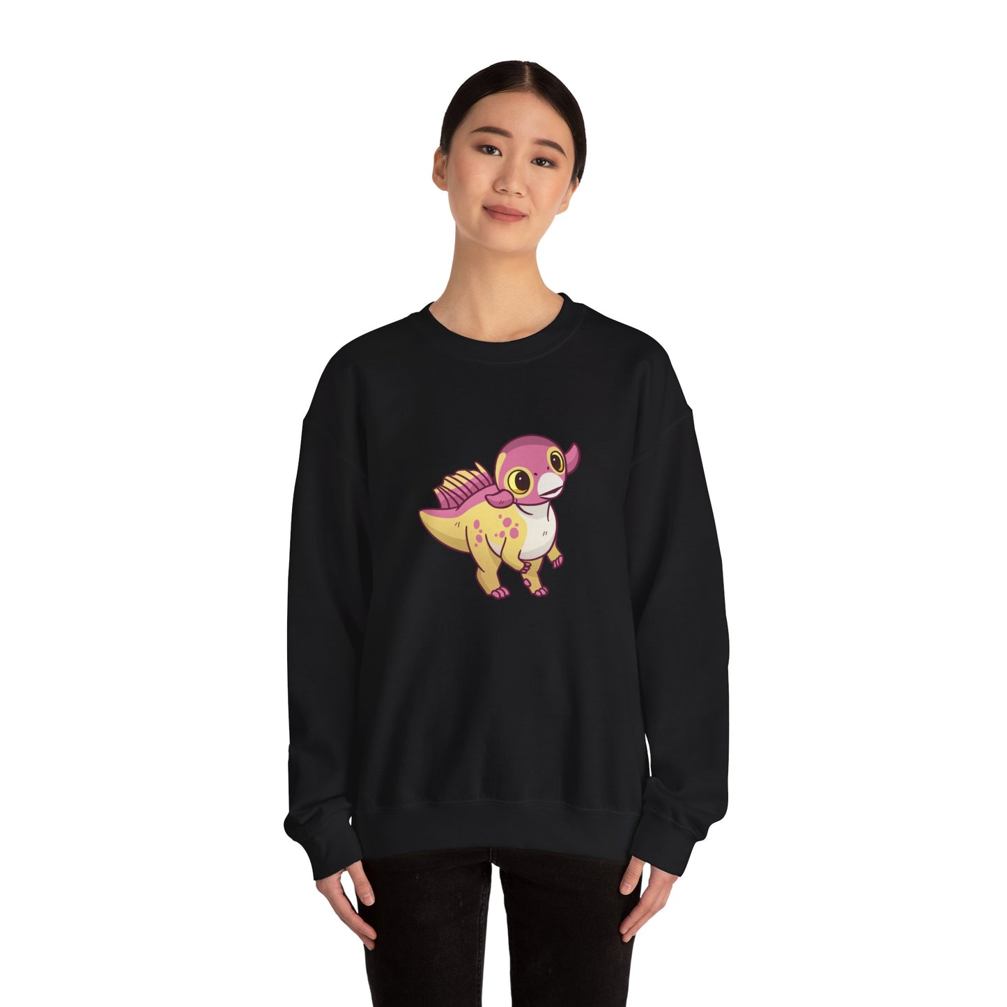 Peach Psittacosaurus - Unisex Heavy Blend™ Crewneck Sweatshirt