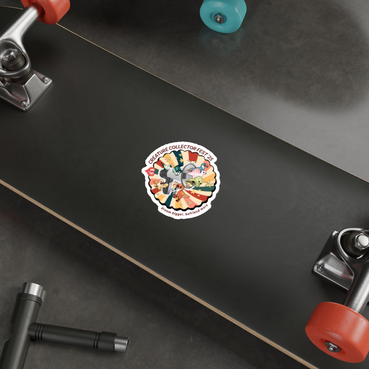 Limited Edition Dream Bigger, Befriend More - Creature Collector Festival 2025 Sticker  - Die-Cut Stickers