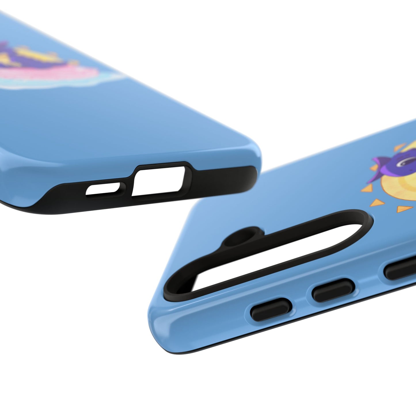 Limited Edition Carnotaurus with Archaeopteryx Sidekick Plushie Concept Art - Phone Case