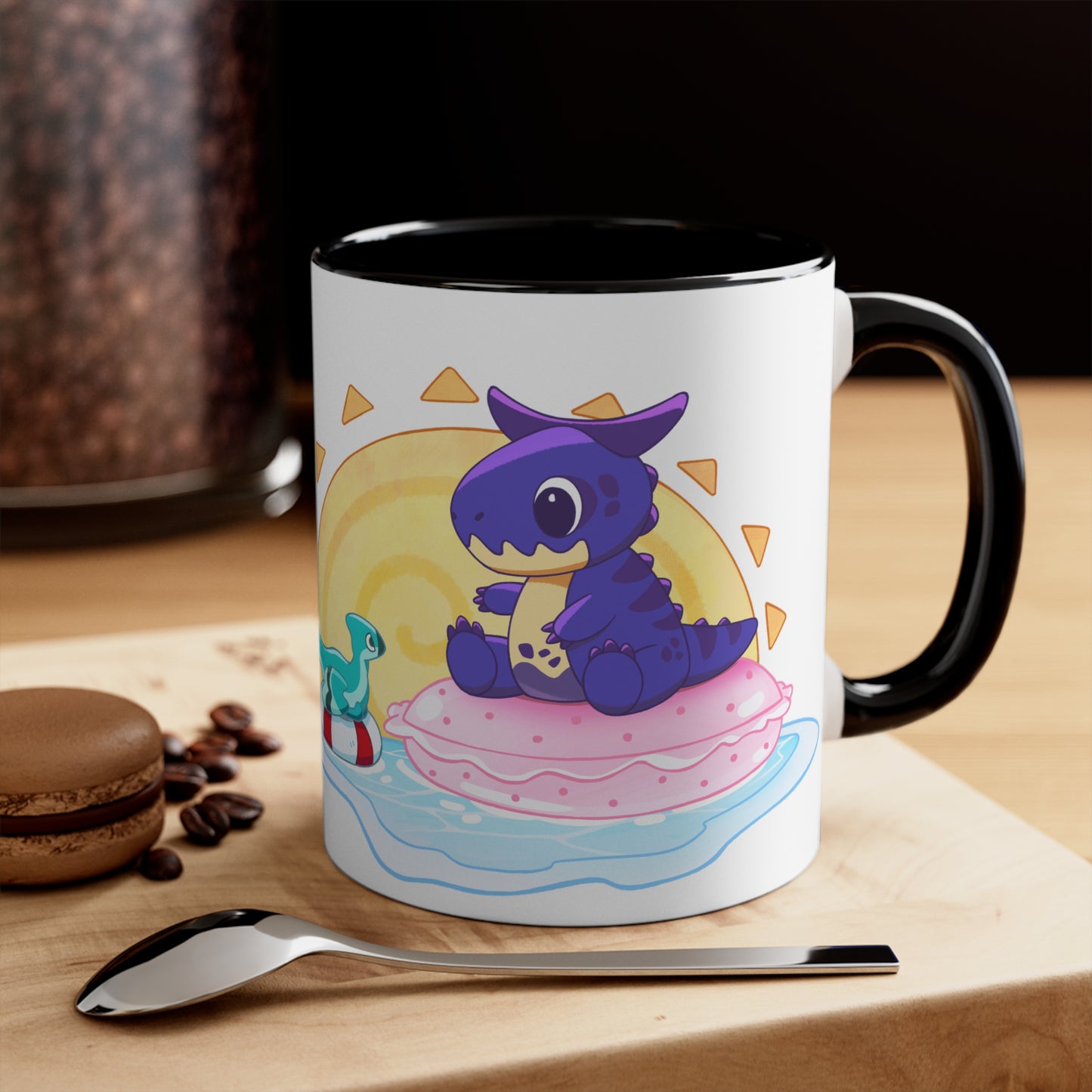 Limited Edition Carnotaurus with Archaeopteryx Sidekick Plushie Concept Art - Mug