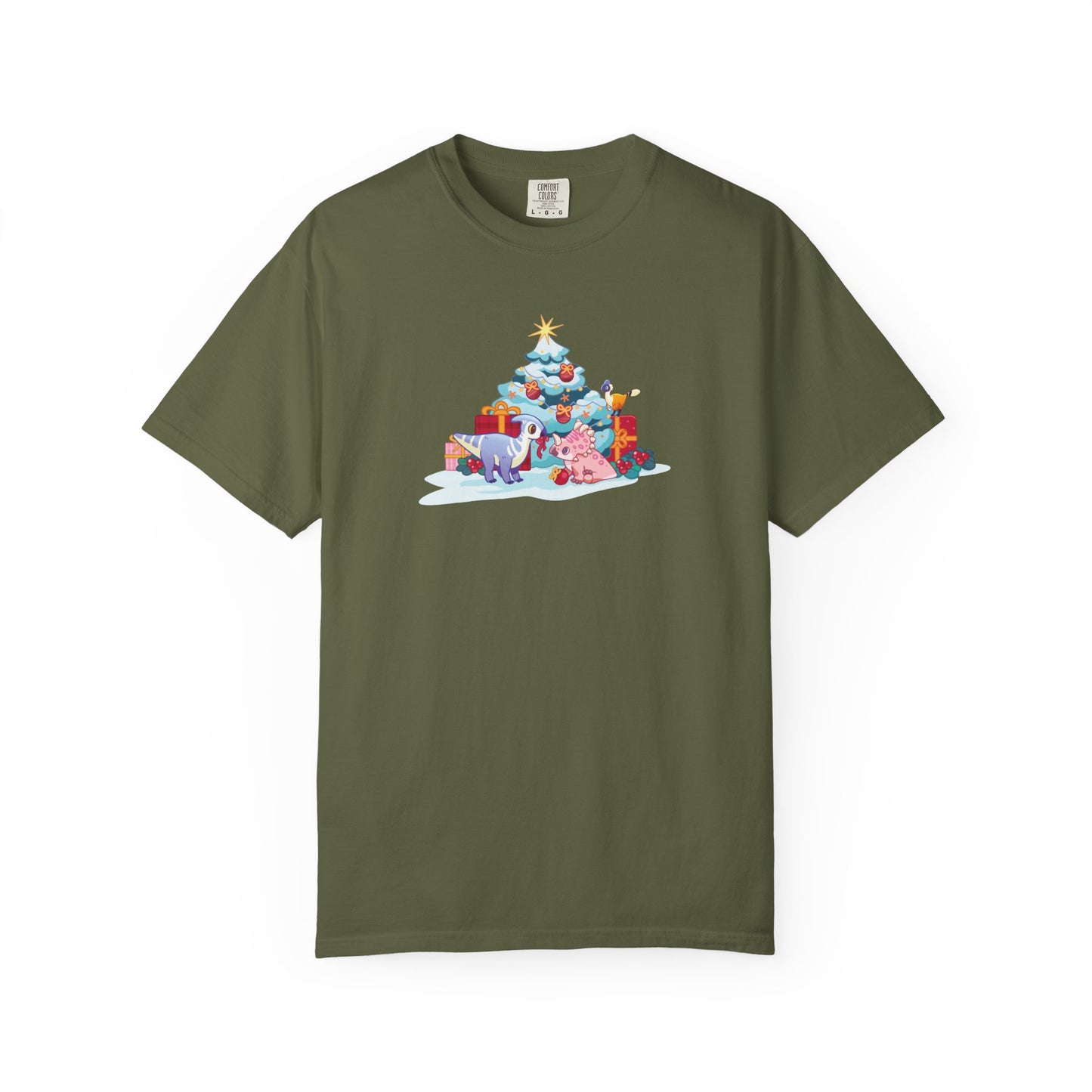 Holiday Dino Tree Decorating T-Shirt