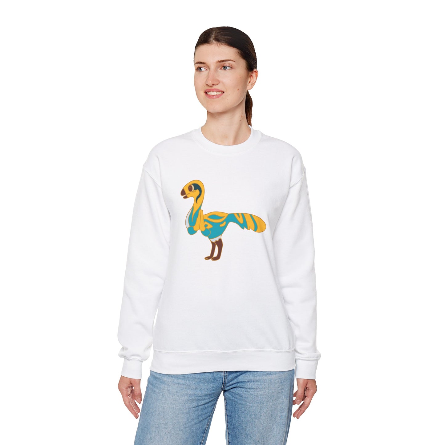 Praise Be Bernard Gallimimus - Unisex Heavy Blend™ Crewneck Sweatshirt