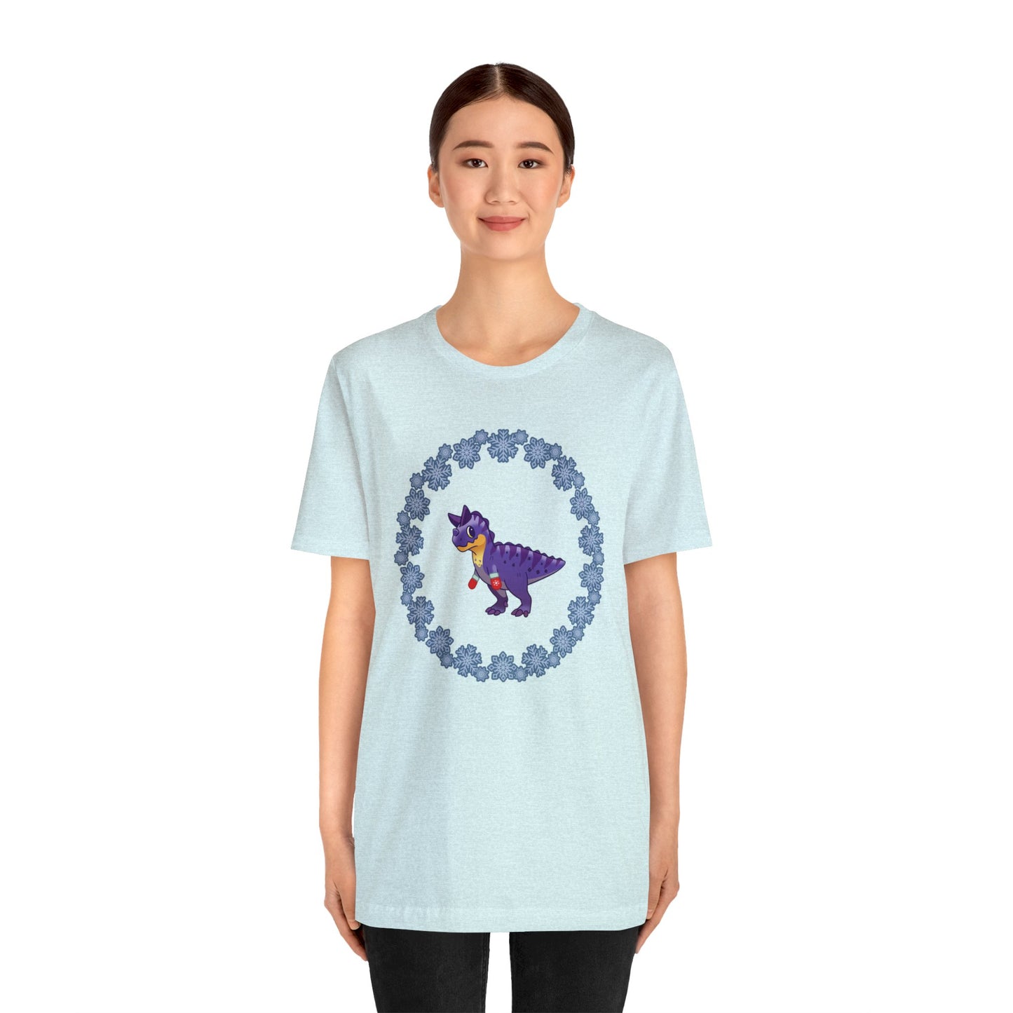 Snowflake Carnotaurus - Unisex Jersey Short Sleeve Tee