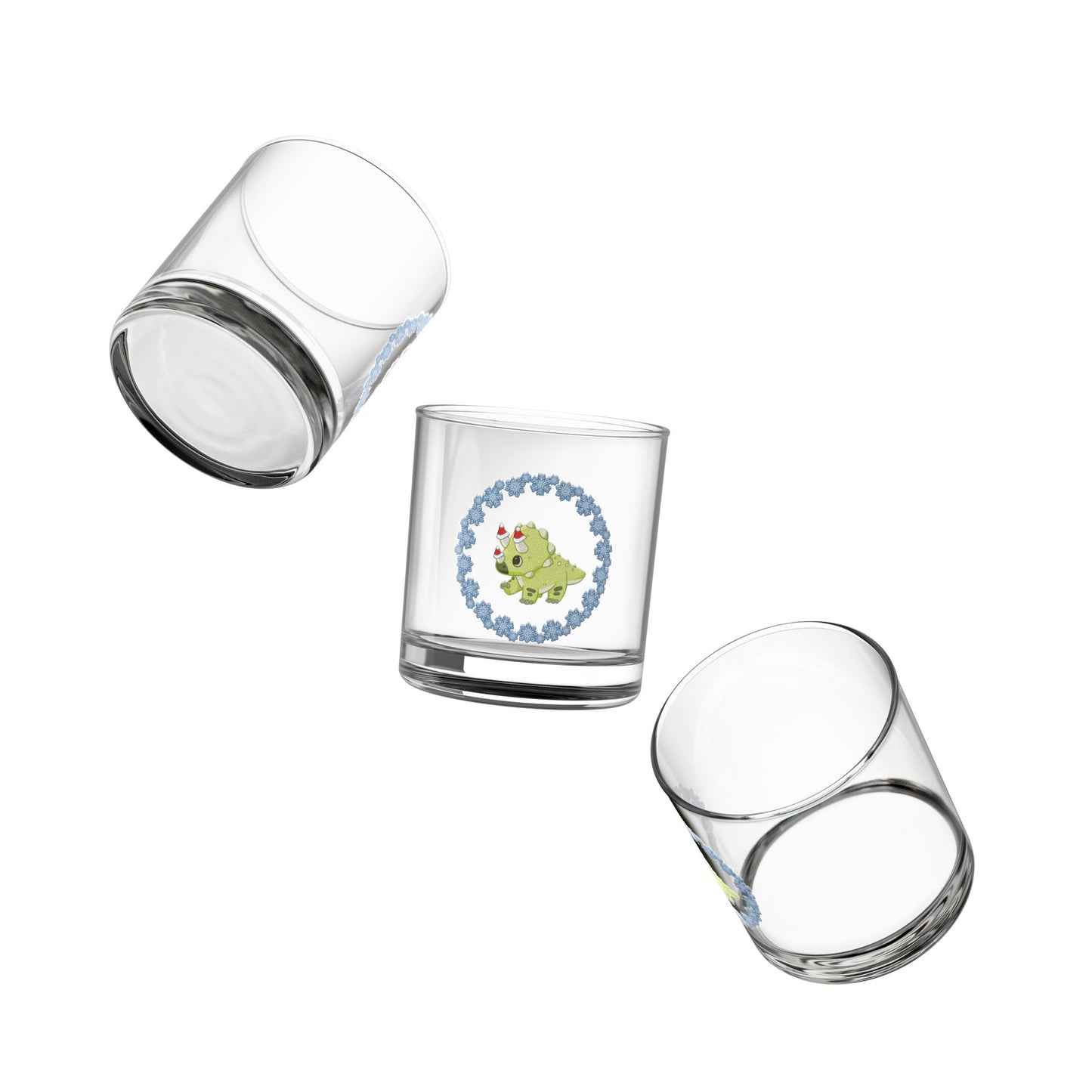 Holiday Retro Collectible Glass - Triceratops