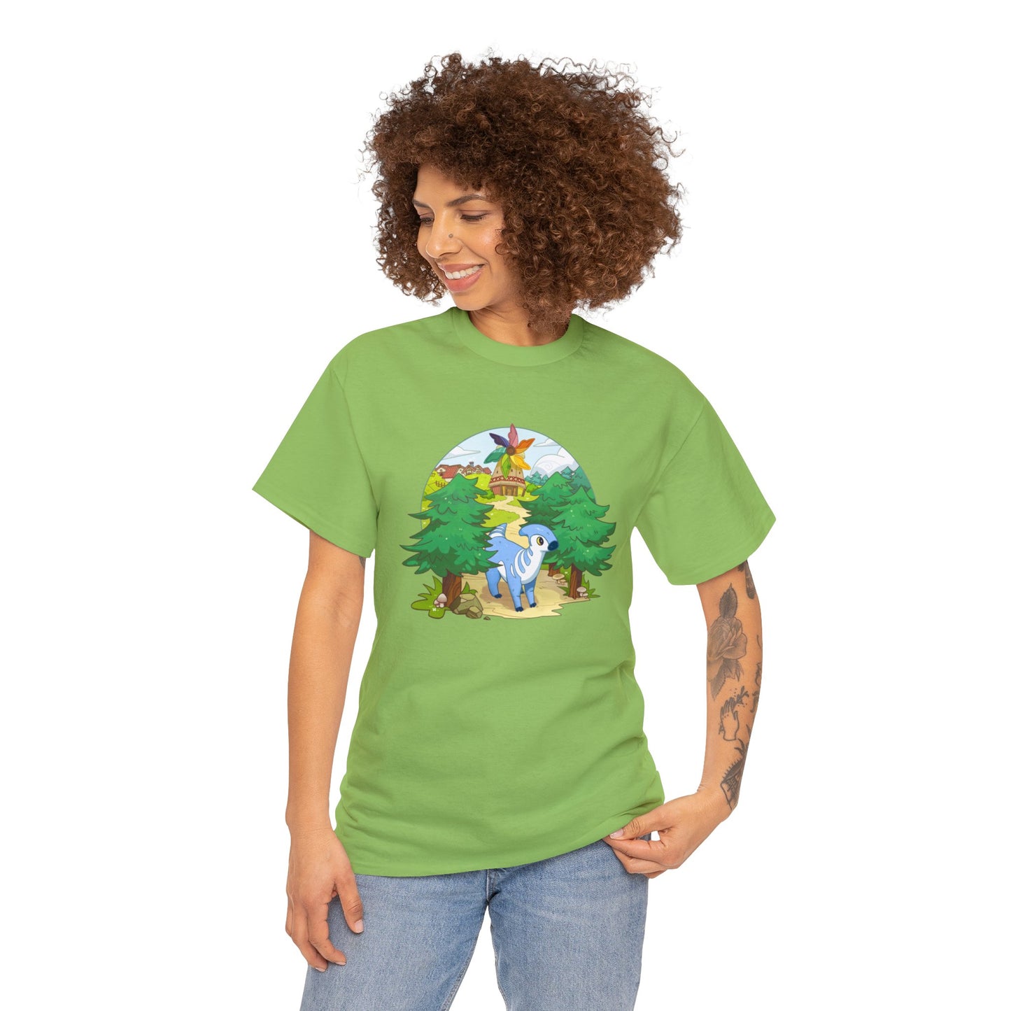 Walk by the Windmill - Unisex Heavy Cotton Tee