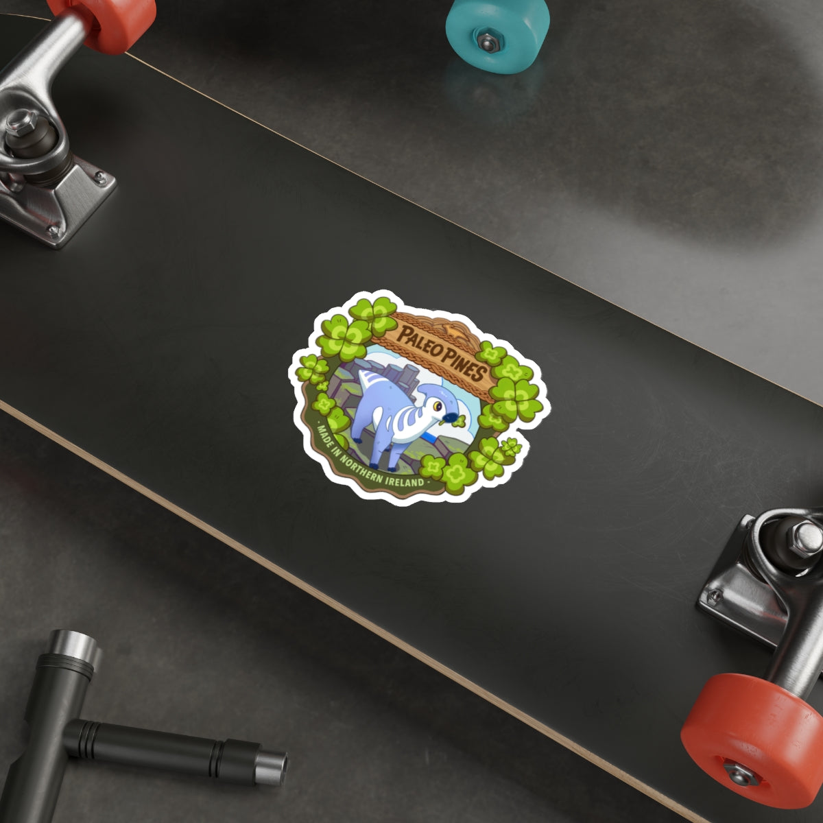 Paleo Pines Made in Northern Ireland Sticker - Die-Cut Stickers