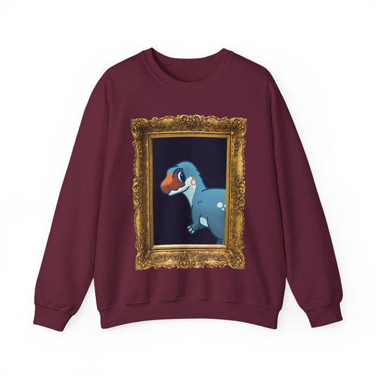 Megalo with a Pearl Earring - Unisex Heavy Blend™ Crewneck Sweatshirt