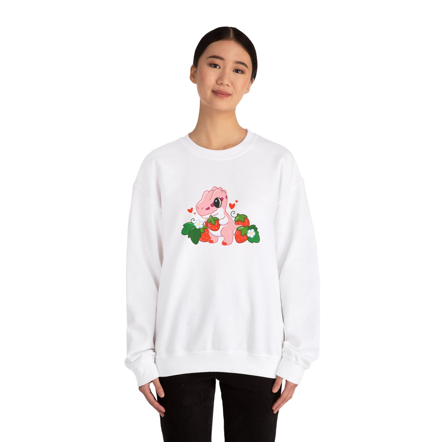 Limited Edition Strawberry Milkshake Tyrannosaurus Rex Plushie Concept Art - Sweatshirt (Australian Edition)