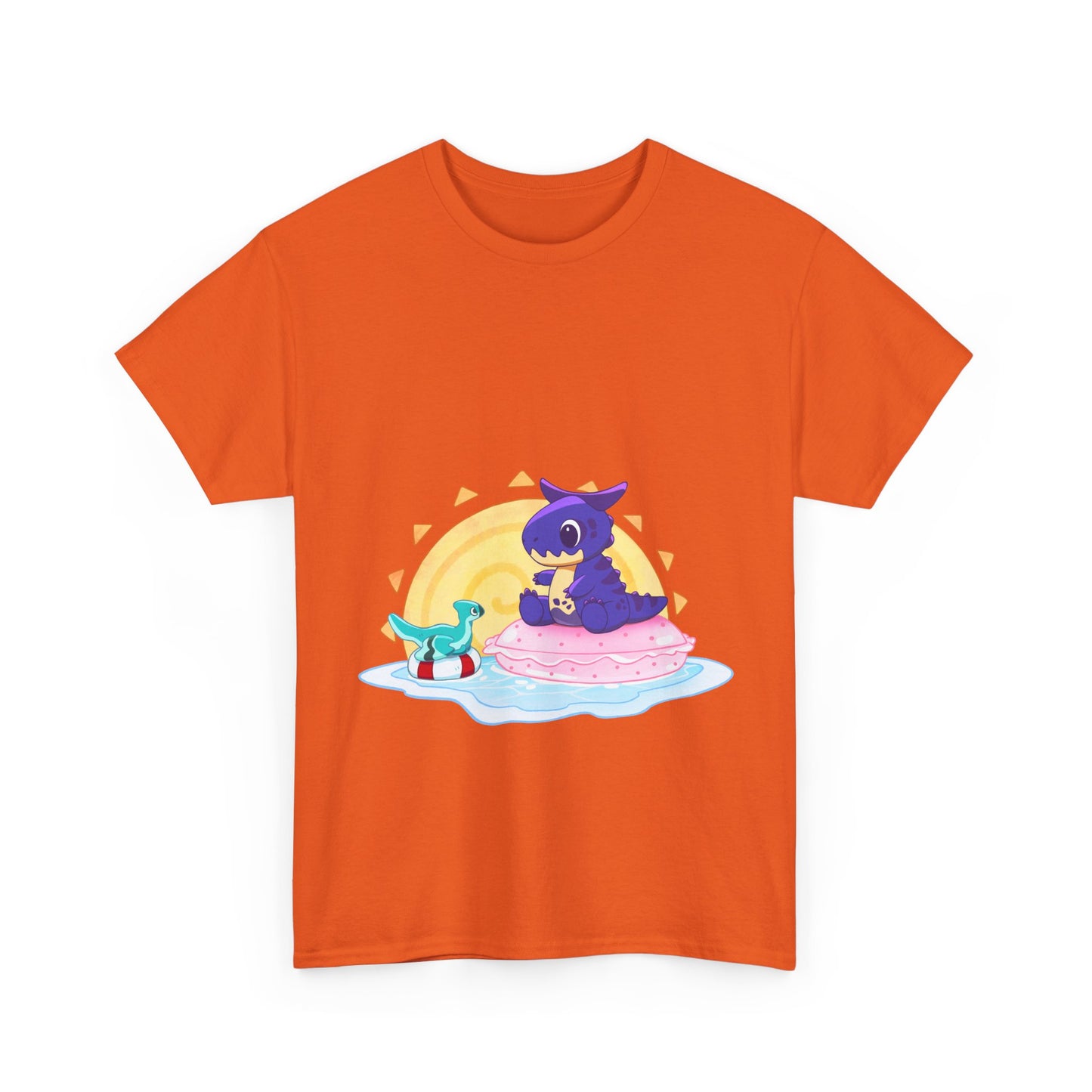 Limited Edition Carnotaurus with Archaeopteryx Sidekick Plushie Concept Art - T-Shirt (AUS EDITION)