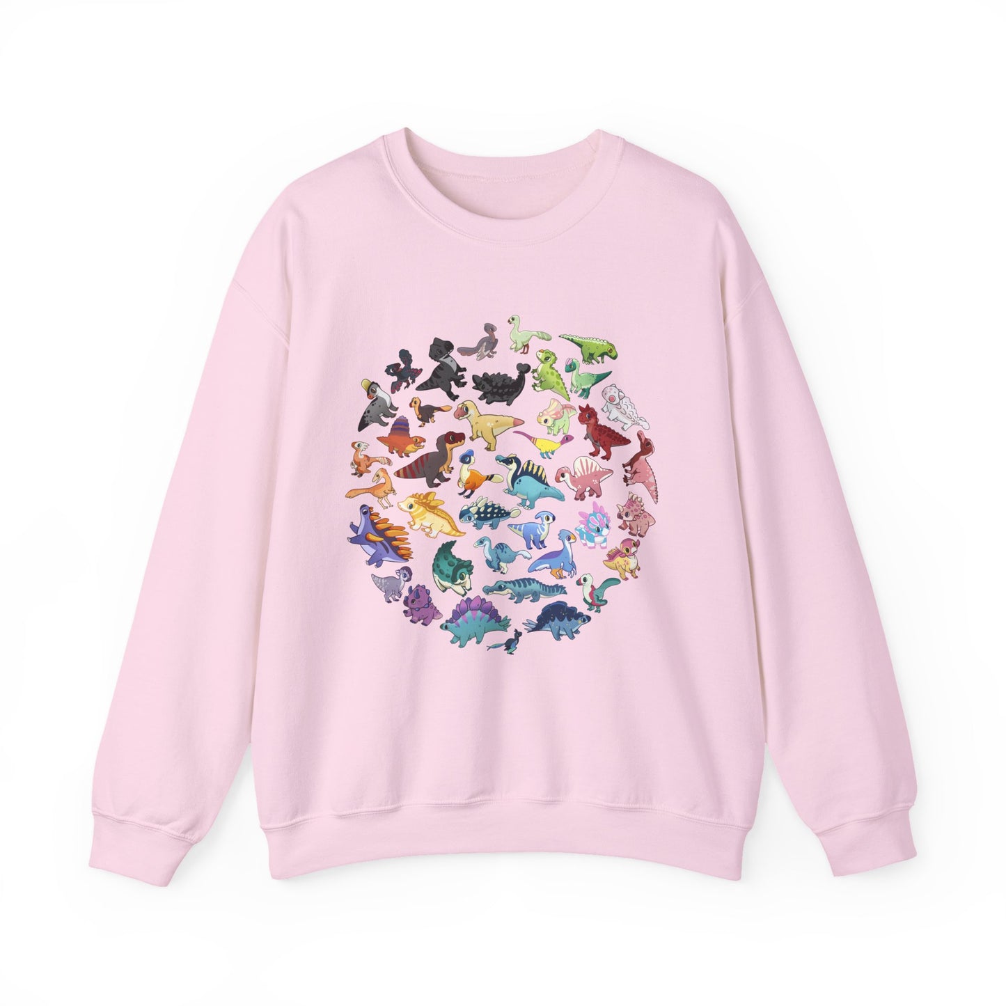 Updated Rainbow of Dinos - Unisex Heavy Blend™ Crewneck Sweatshirt