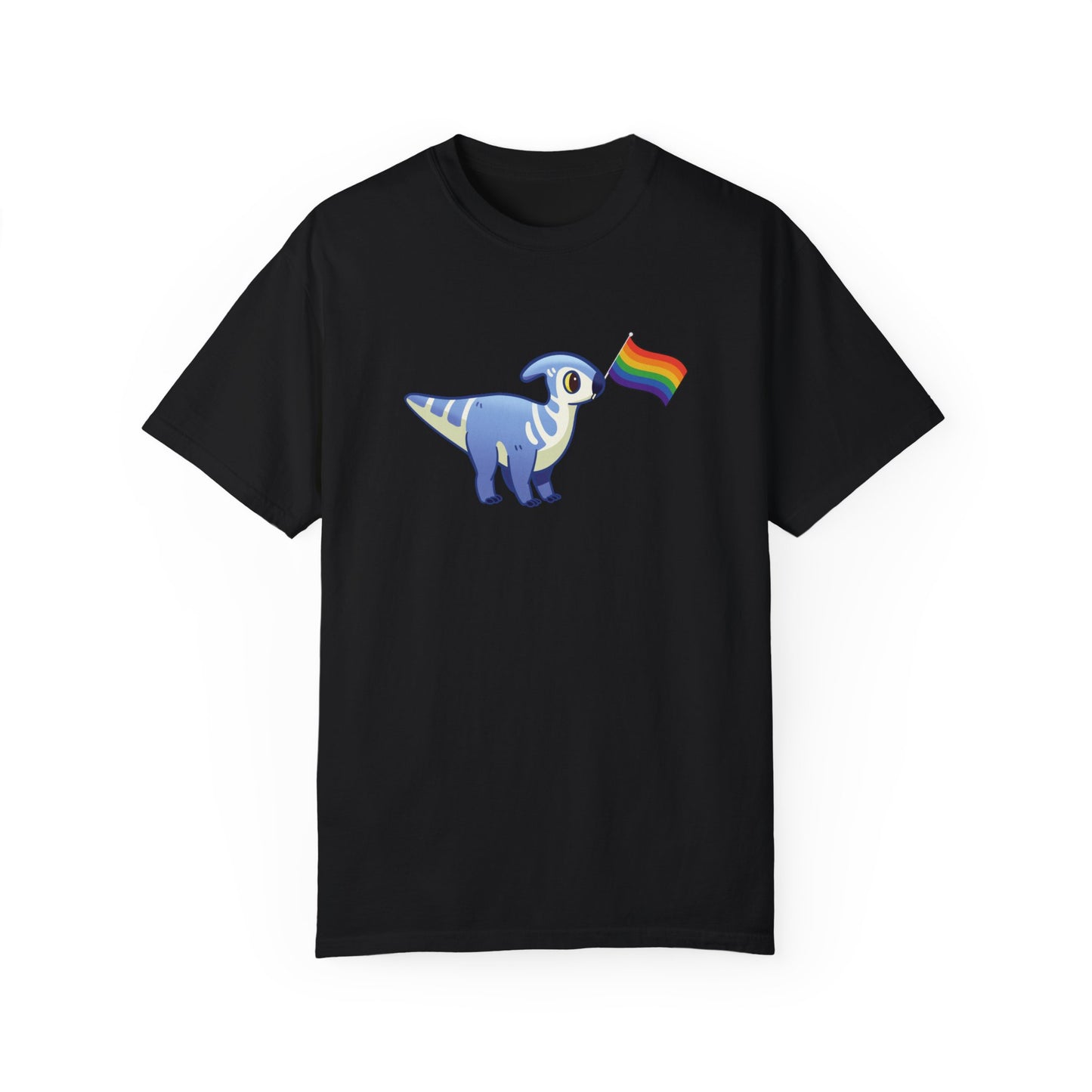 Lucky with a Pride Flag - T-Shirt