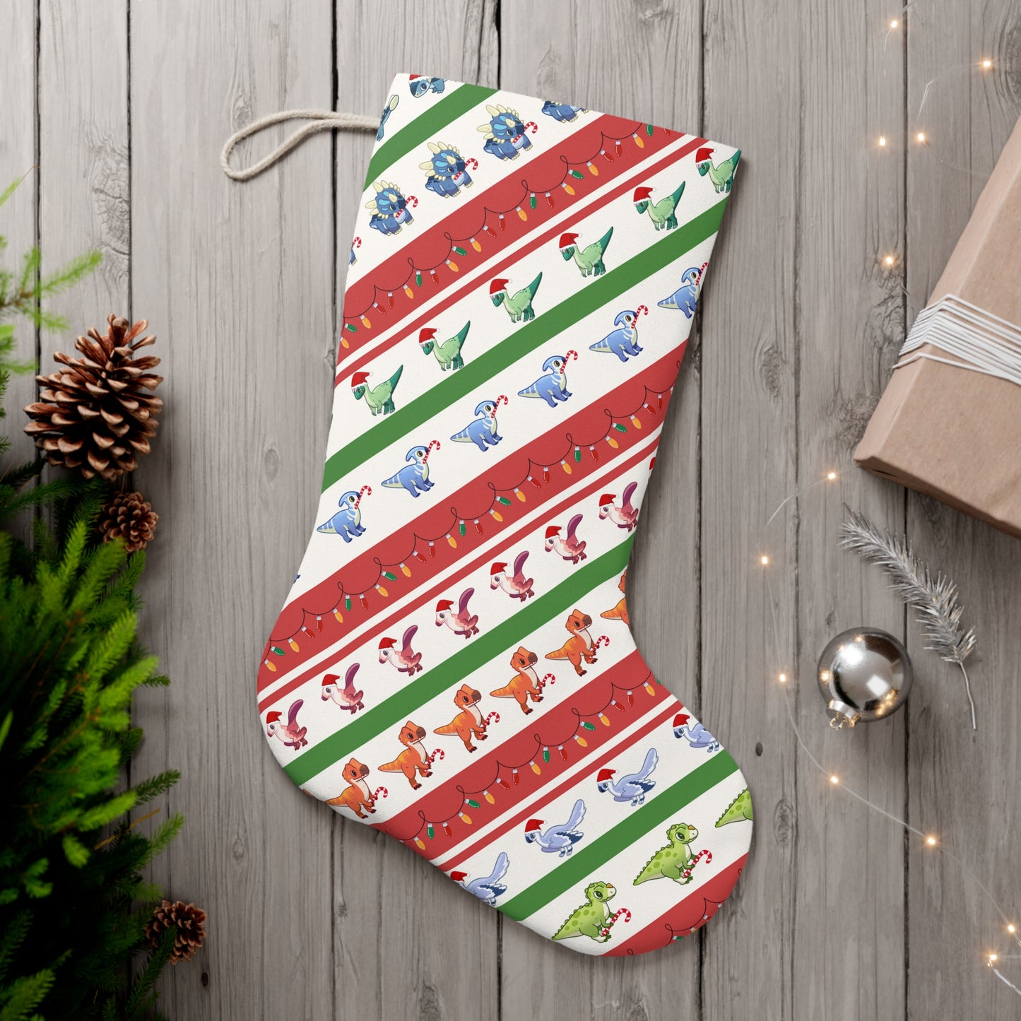 Holiday Dino Stocking