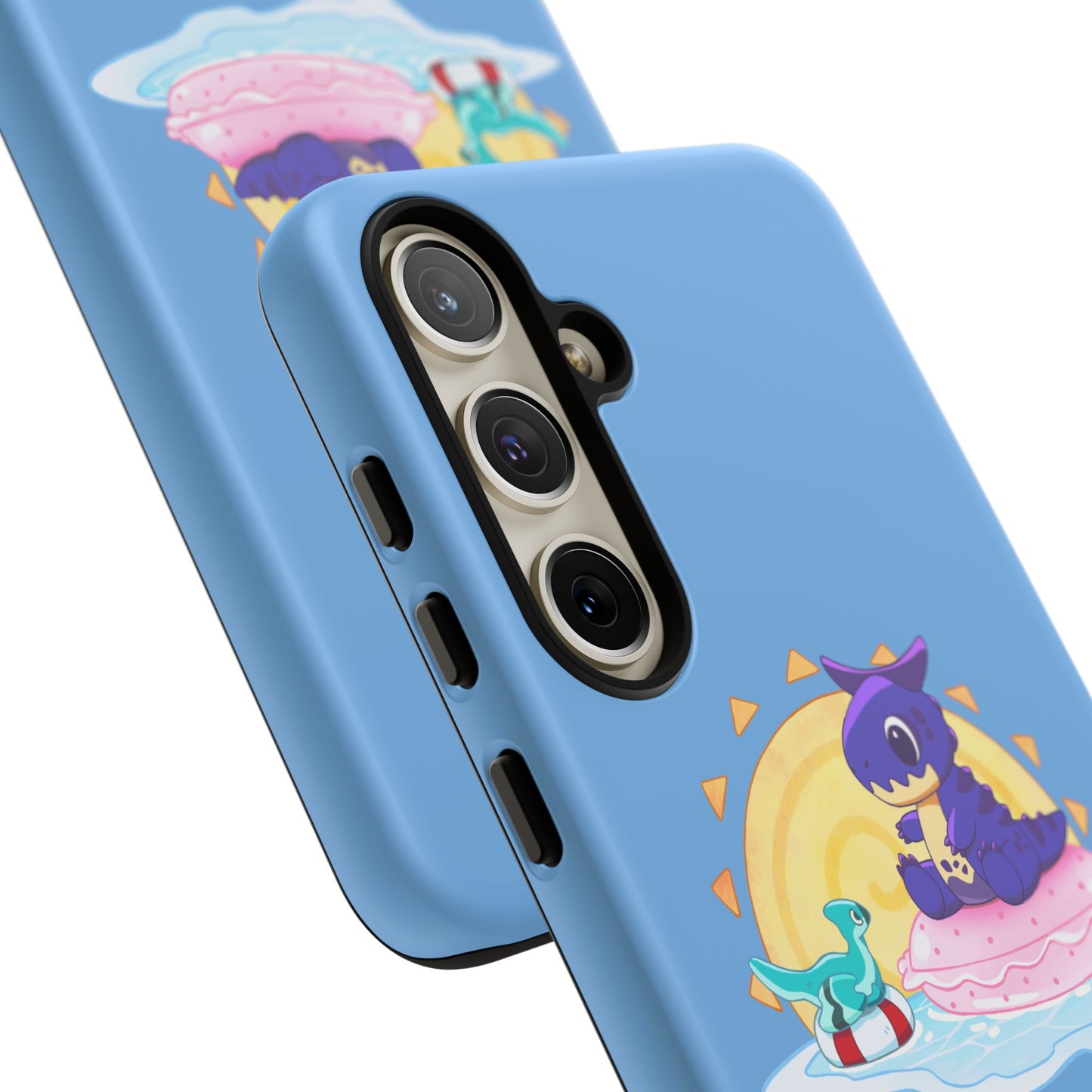 Limited Edition Carnotaurus with Archaeopteryx Sidekick Plushie Concept Art - Phone Case