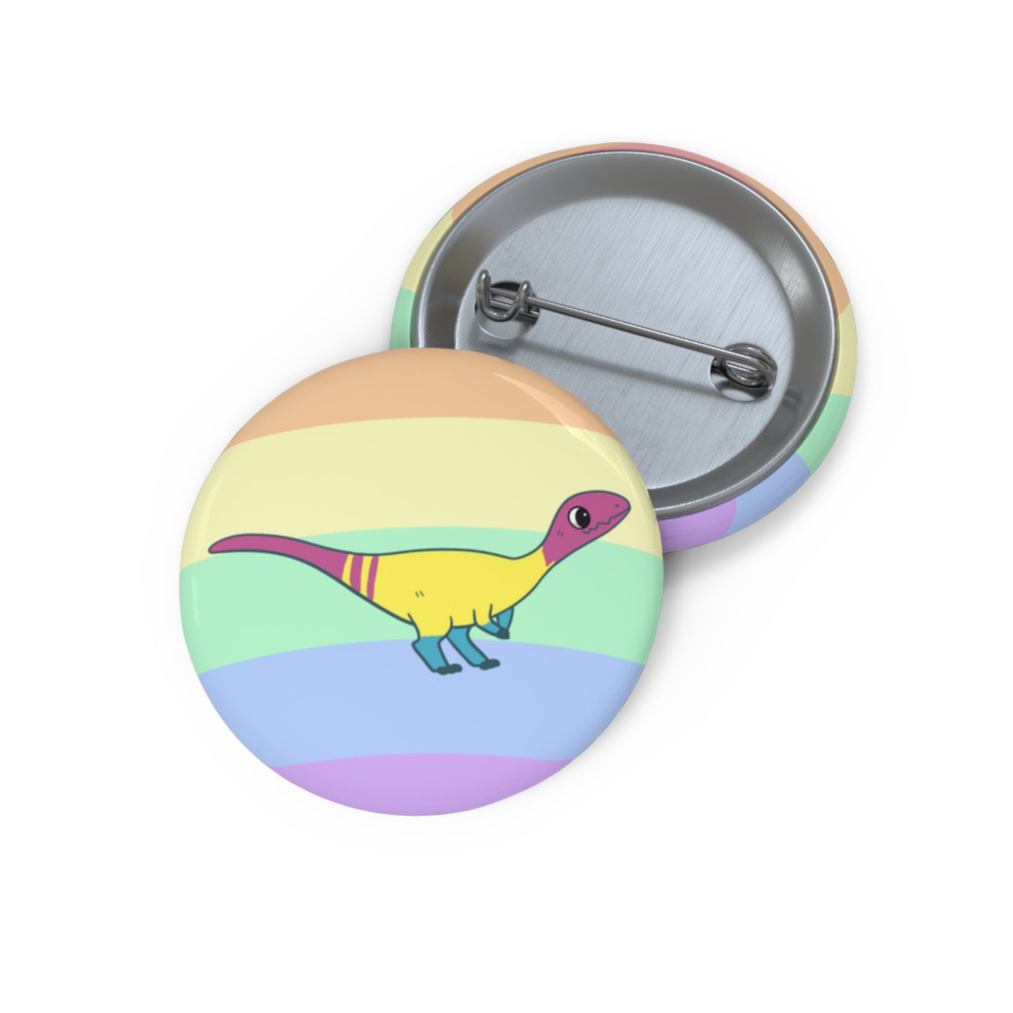 Pansexual Pride Coelophysis - Pin Badge