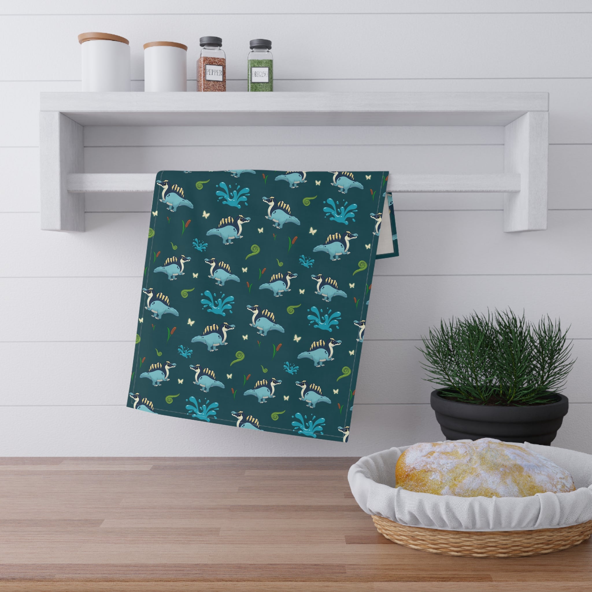 Players Choice Spinosaurus - Tea Towel
