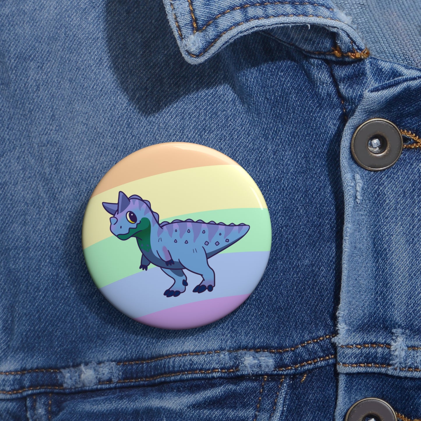 MLM Pride Carnotaurus - Pin Badge