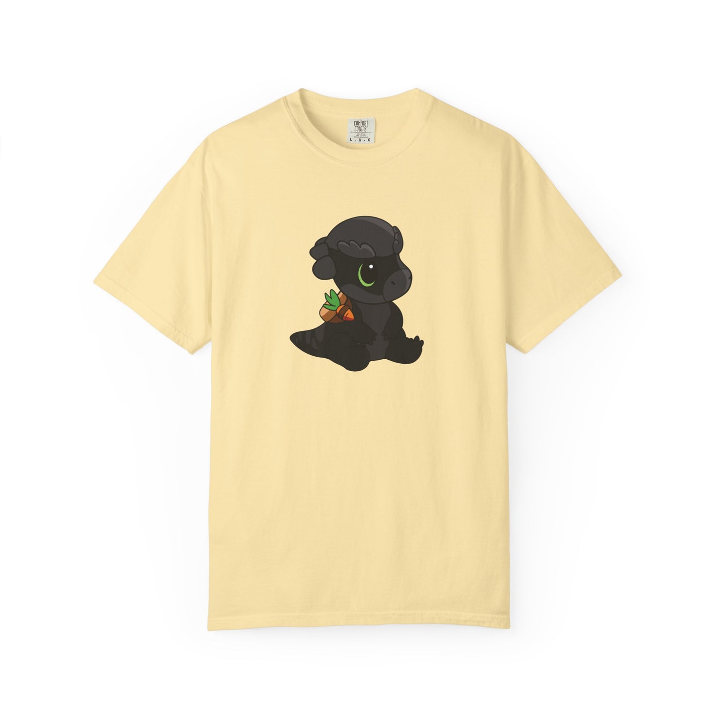 Limited Edition Bonk the Melanistic Pachycephalosaurus Plushie Art - T-Shirt
