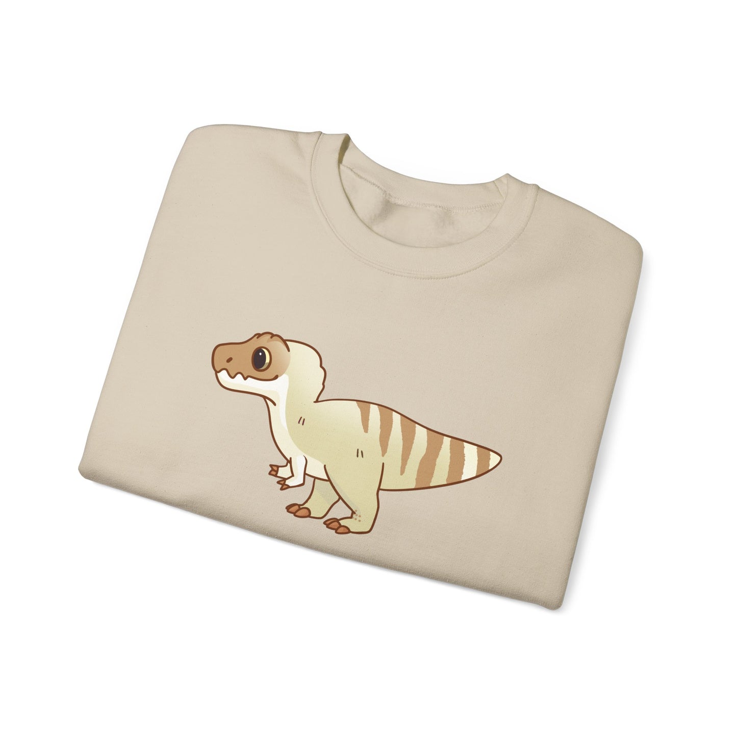 Vanilla Coffee Tyrannosaurus Rex Sweatshirt - Unisex Heavy Blend™ Crewneck Sweatshirt