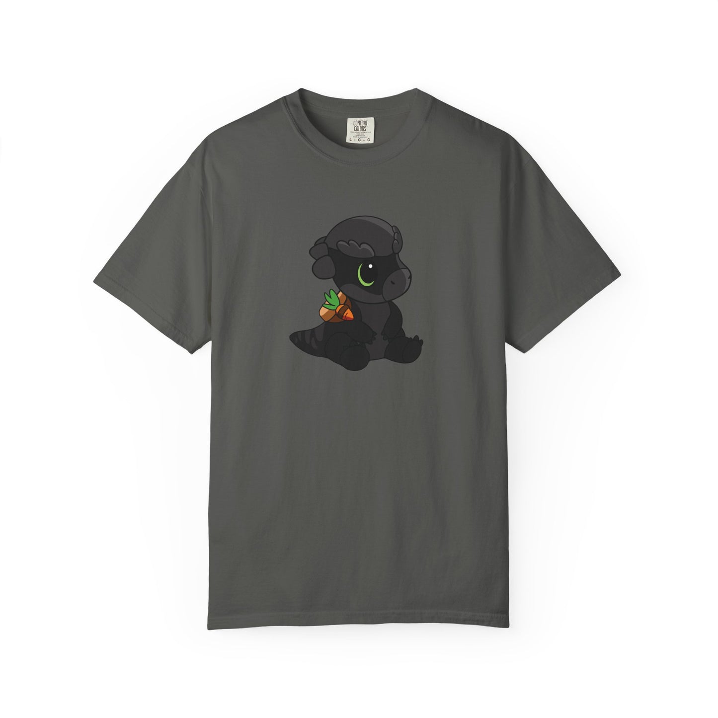 Limited Edition Bonk the Melanistic Pachycephalosaurus Plushie Art - T-Shirt