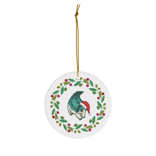 Holiday Scelidosaurus - Ceramic Ornament