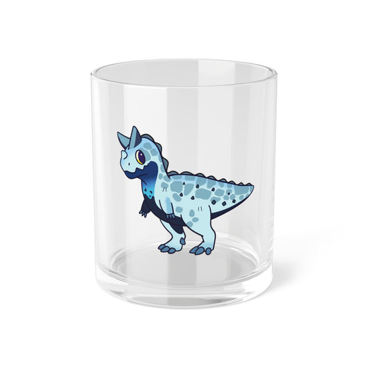 Retro Collectible Glass - Bright Sky Carnotaurus with Plates