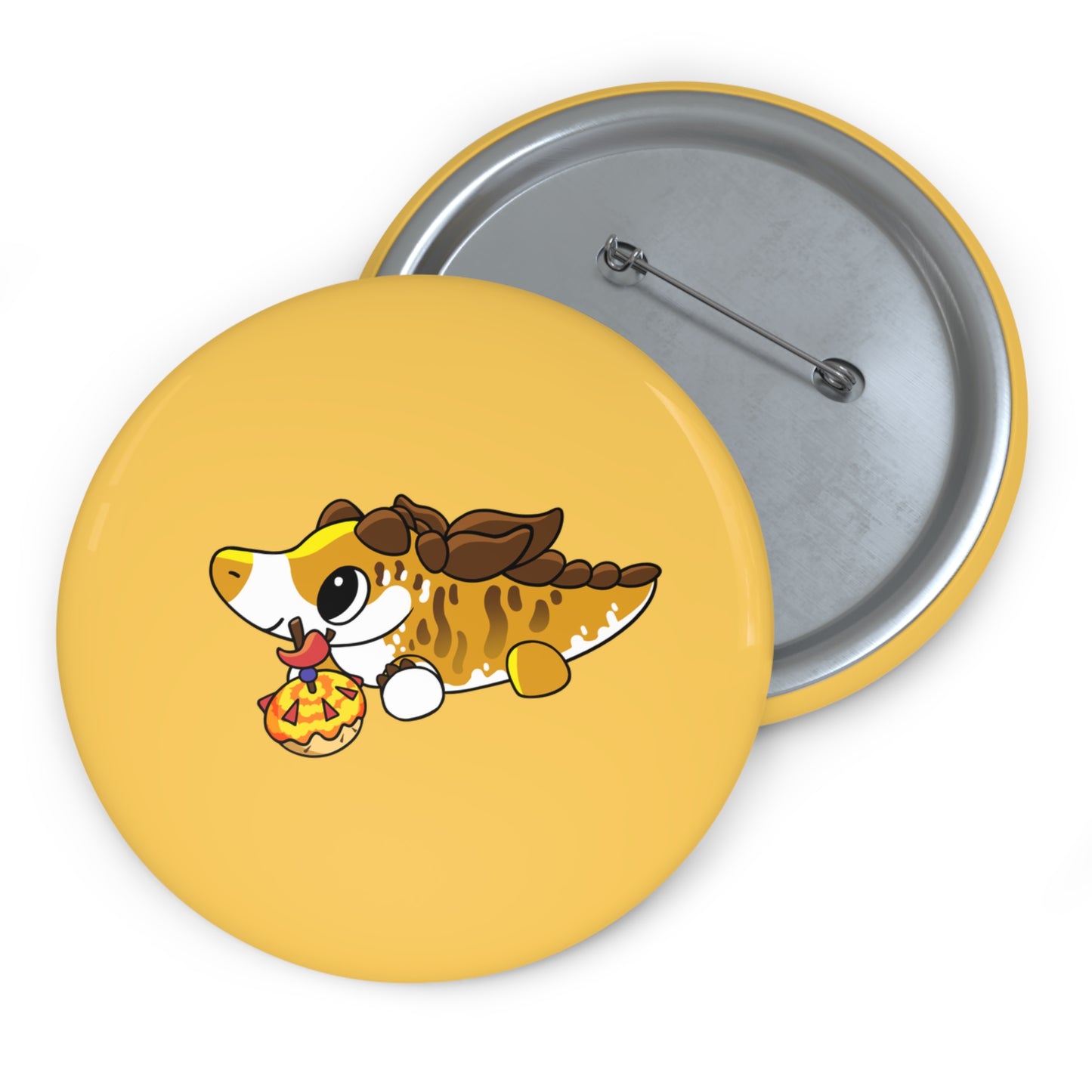Limited Edition Desmond the Desmatosuchus Plushie Art - Pin Button