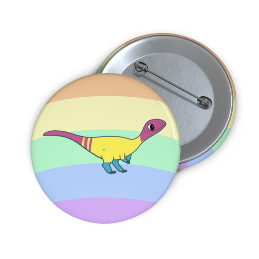 Pansexual Pride Coelophysis - Pin Badge