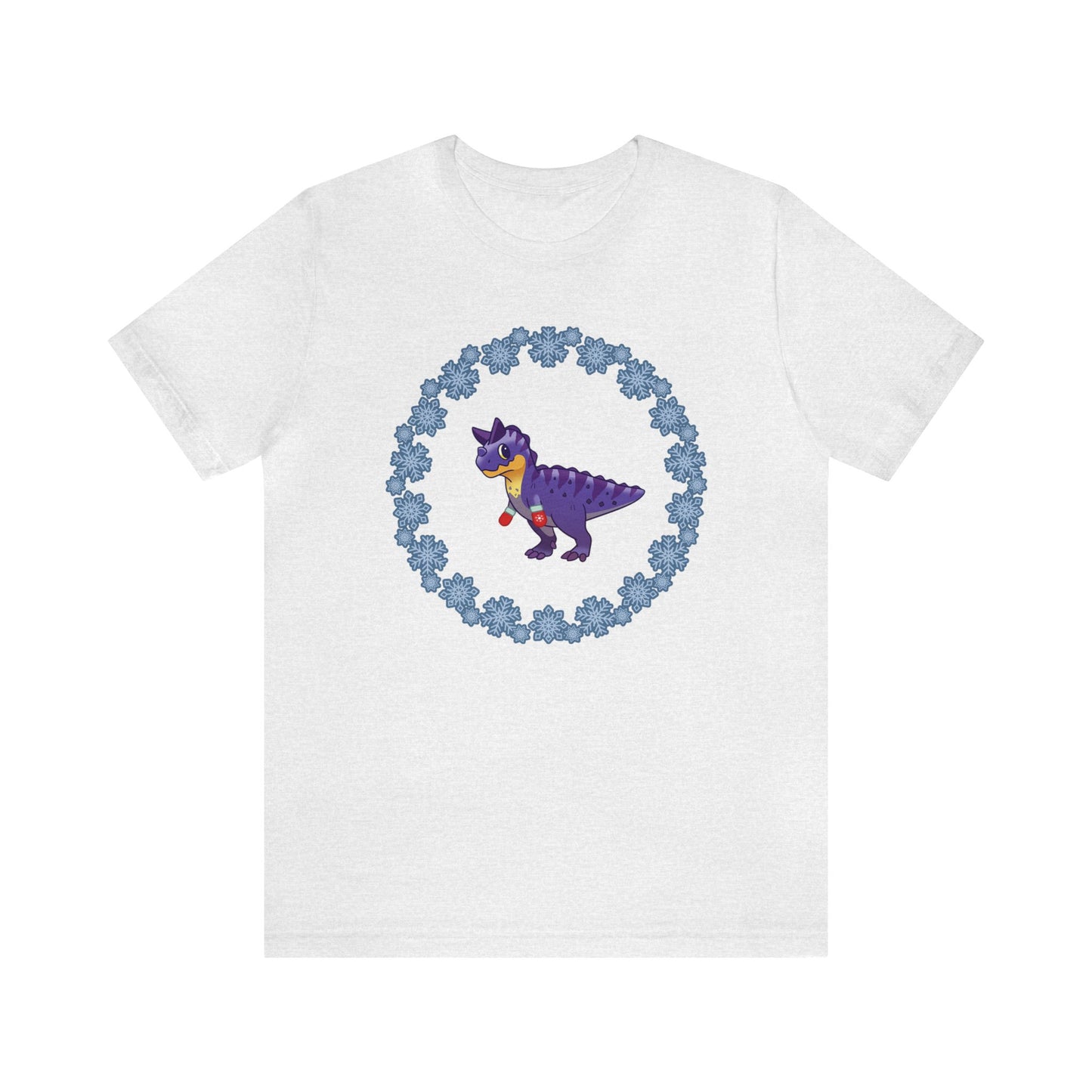 Snowflake Carnotaurus - Unisex Jersey Short Sleeve Tee