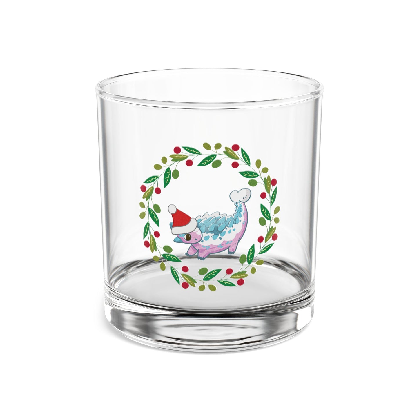Holiday Retro Collectible Glass - Trans Pride Ankylosaurus