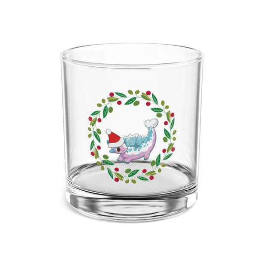 Holiday Retro Collectible Glass - Trans Pride Ankylosaurus