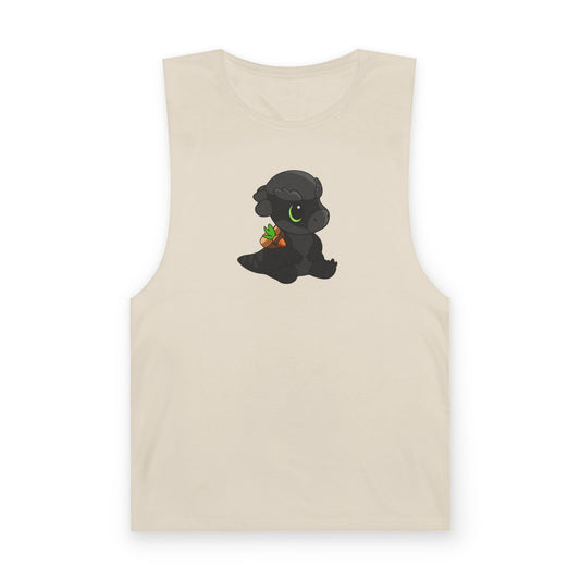 Limited Edition Bonk the Melanistic Pachycephalosaurus Plushie Art - Tank Top