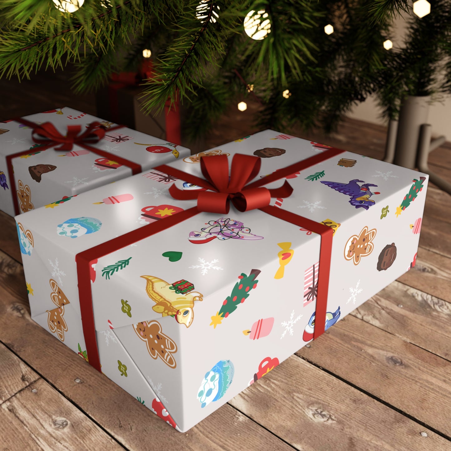 Holiday Dinos - Wrapping Paper