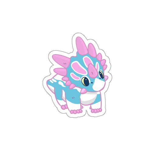 Trans Pride Styracosaurus Sticker - Die-Cut Stickers