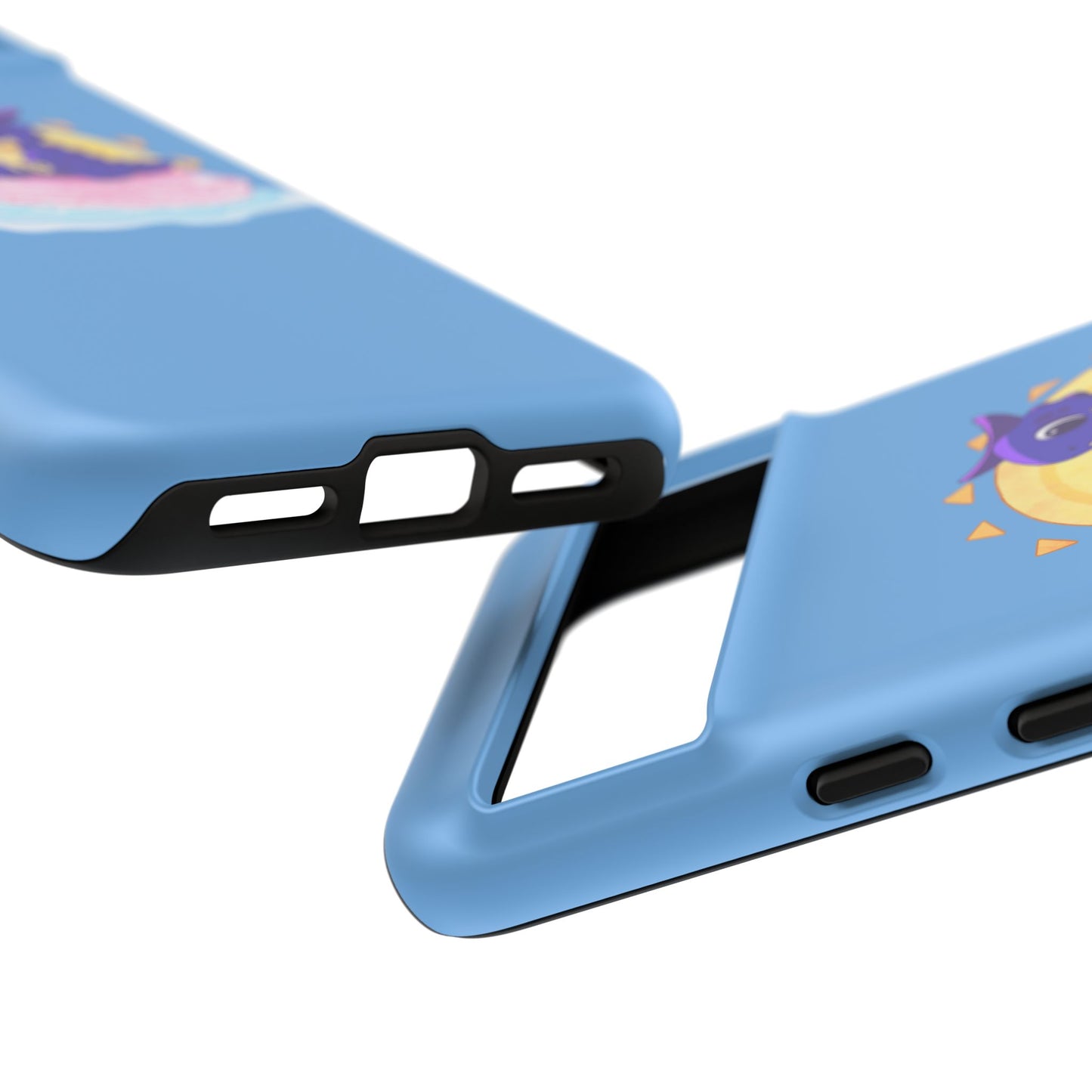 Limited Edition Carnotaurus with Archaeopteryx Sidekick Plushie Concept Art - Phone Case