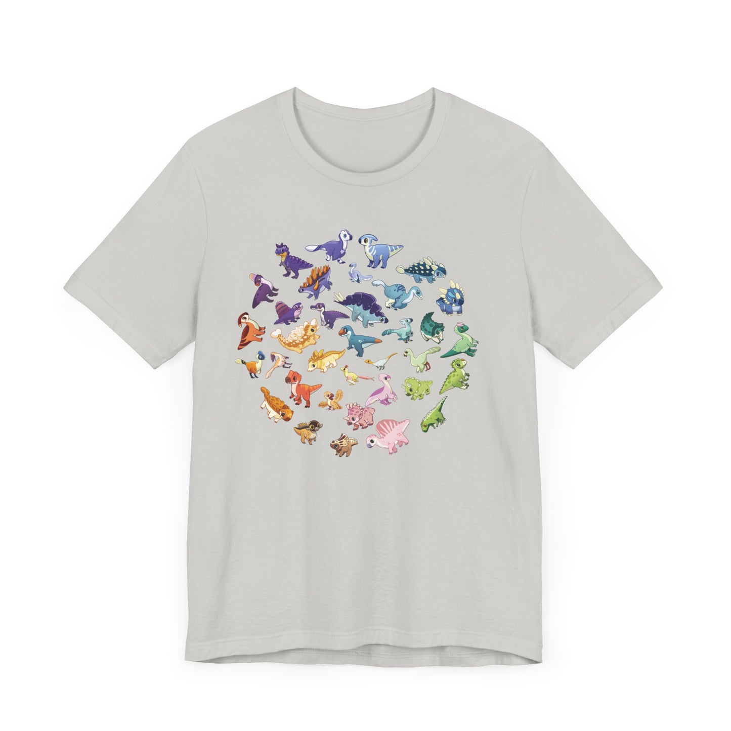 Rainbow of Dinos - Unisex Jersey Short Sleeve T-Shirt