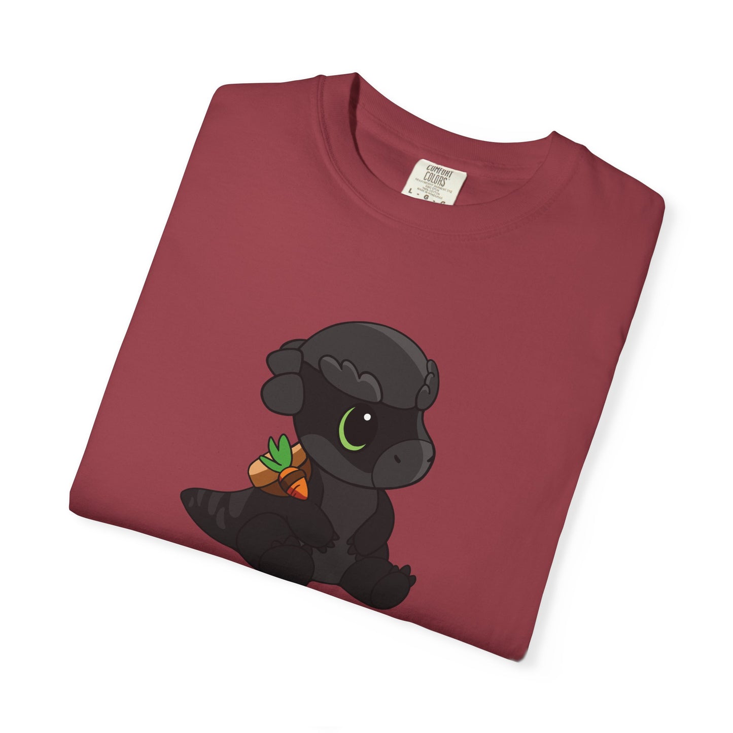 Limited Edition Bonk the Melanistic Pachycephalosaurus Plushie Art - T-Shirt