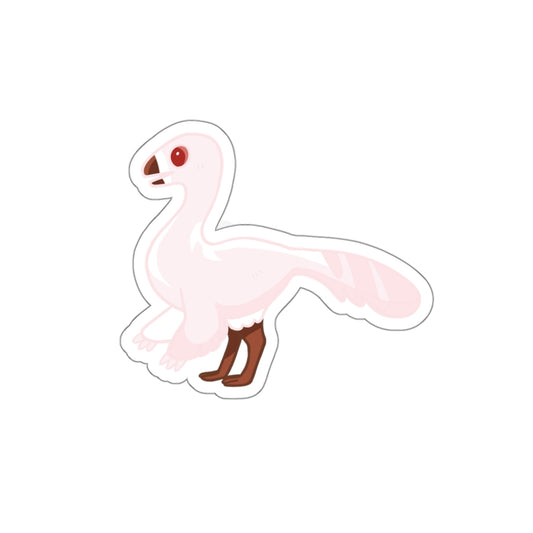 Limited Edition Albino Gallimimus - Die-Cut Stickers