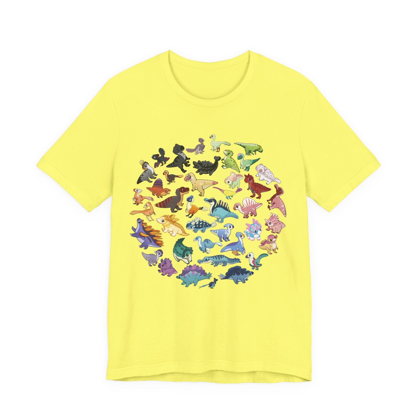 Updated Rainbow of Dinos - Unisex Jersey Short Sleeve T-Shirt