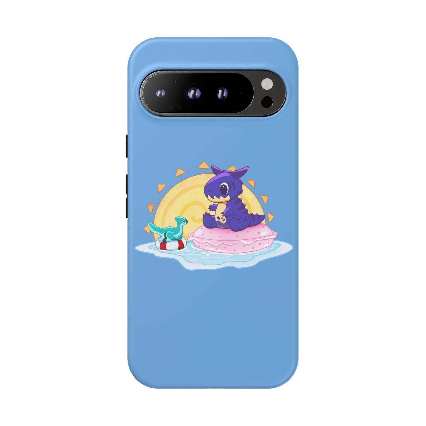 Limited Edition Carnotaurus with Archaeopteryx Sidekick Plushie Concept Art - Phone Case