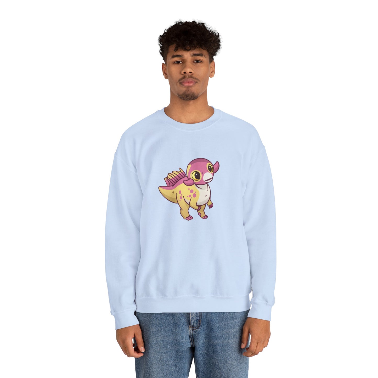 Peach Psittacosaurus - Unisex Heavy Blend™ Crewneck Sweatshirt